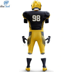 Custom American Football Uniform Sublimated Short Jersey Pants Set UV Protection Breathable for Teams Professional Sportswear - Product Image 4