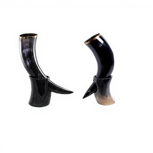 Support en corne de bœuf Moscow Mule, directement du stock hôtelier, unique, écologique, compatible lave-vaisselle, qualité alimentaire, pour déjeuner/dîner/pique-nique - Product Image 1