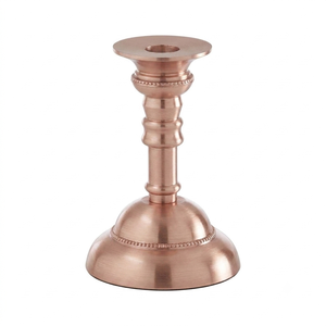 Porte-bougie décoratif en or antique, support pour bougie conique, pour la maison, les mariages, les décorations de Noël, porte-bougie en métal durable - Product Image 6