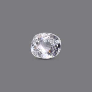 AAAAA Quality Oval White Zircon 4.65 Carat Loose Gemstone for Fine Jewelry - Product Image 1