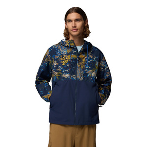 เสื้อแจ็คเก็ตผู้ชายลายดอกไม้แบบมีฮู้ด ผ้า softshell ซิปหน้า กันน้ำ ใส่ได้ทั่วไป ทรงปกติ ขายส่ง - Product Image 1