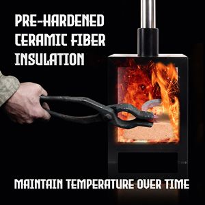 Horno de Propano de Gran Capacidad con Tres Quemadores y Puerta para Herradores y Forja de Metales - Product Image 4