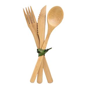 Juego de utensilios de bambú duraderos, ecológicos, ecológicos, sostenibles, básicos, minimalistas, 20 piezas, utensilios no químicos - Product Image 1