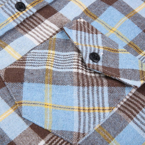 Chemises en flanelle décontractées à manches longues pour hommes, respirantes, écologiques, en tissu doux, disponibles en différentes couleurs – Vente en gros pour l'automne - Product Image 4