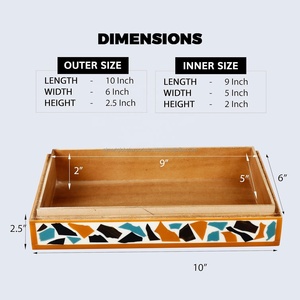 กล่องเก็บของเรซิ่นที่ไม่ซ้ำใครพร้อมฝาปิดอุปกรณ์จัดเครื่องประดับตกแต่งบ้านและโต๊ะโต๊ะกล่องเครื่องประดับ - Product Image 5
