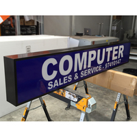Affiche publicitaire extérieure double face sur mesure avec cadre, panneau lumineux en acrylique