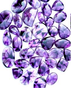 Magnifique cabochon de forme ovale lisse en améthyste violette naturelle coupant des pierres précieuses en vrac de taille libre pour la fabrication de bijoux du fournisseur - Product Image 6