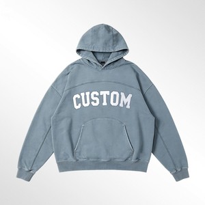 Sudadera con capucha para hombre, estilo desgastado, forro polar grueso, sudadera personalizada, suministro al por mayor para minoristas de boutiques en EE. UU. - Product Image 3
