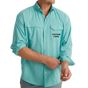 Camiseta de Pesca para Hombre 2026, Manga Larga, Impermeable, Cortavientos, Ligera, Protección Solar UPF 50 UV, Poliéster/Spandex, Secado Rápido - Product Image 1