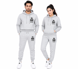Ensemble de survêtement personnalisé 100% coton léger et écologique, 2 pièces, vêtements de sport en molleton unisexe, chaud, respirant et élastique - Product Image 1
