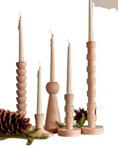 Bougeoir de table de luxe vintage pour mariage Décoration de maison Dessus de table pour le dîner Bougeoirs en bois d'occasion - Product Image 1