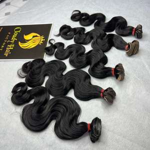 CDYHAIRVN Extensions de cheveux naturels ondulés à bandes adhésives, qualité supérieure vietnamienne, vente en gros, 100% cheveux vierges bruts - Product Image 2