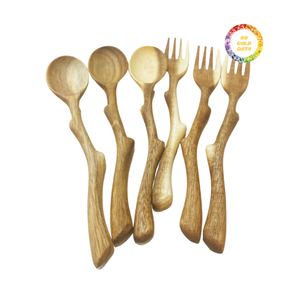 Cuchara de madera vietnamita de alta calidad hecha de madera de longan para remover miel y probar pequeños postres por 99 Gold Data - Product Image 1