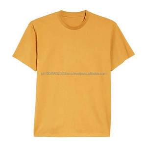 Camisetas Lisas de Color Amarillo para Hombre, Diseño de Logotipo Personalizado, Manga Corta, Talla Grande, Camisetas Deportivas Casuales de Verano de Algodón para Hombre, Cuello Redondo - Product Image 5