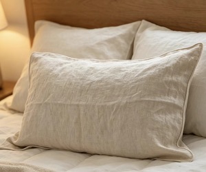Fundas de Almohada de Alta Calidad Personalizadas de Fábrica, 100% Lino Puro Tejido, Color Sólido, Lavables - Product Image 6