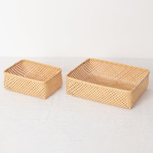 Cestas rectangulares de bambú al por mayor, juego de cestas de almacenamiento hechas a mano, organizadores ecológicos - Product Image 3