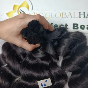Raw Donor Bulk Hair <b>for</b> <b>Braiding</b> Deep Curly Deep Wave Bundles Vietnamese Real Hair <b>Extensions</b> - Product Image 3