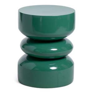 Table d'appoint industrielle verte en métal, tabouret de jardin rond en fer, table d'appoint extérieure étanche, table de chevet minimaliste de luxe pour chambre à coucher - Product Image 1