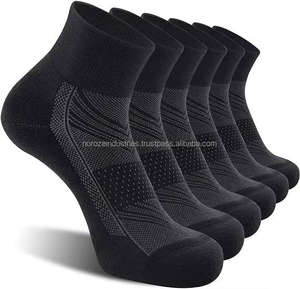 Calcetines de Algodón Transpirables en Blanco y Negro, Calcetines de Vestir de Punto para Hombre de Negocios, Calcetines Formales - Product Image 6