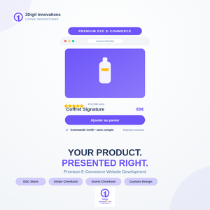 Développement de site e-commerce premium, boutique en ligne D2C avec paiement Stripe - Product Image 2
