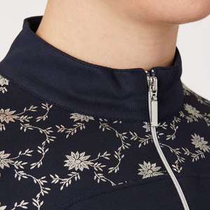 Polo décontracté élégant pour femme OEM ODM, en tissu tricoté léger, respirant, à manches courtes, pour le quotidien - Product Image 5