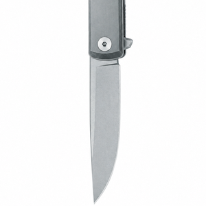 Silver Gray Slim Folding <b>Pocket</b> Knives with Straight Metal Handle Pointed Blade and Pivot <b>Screws</b> for Everyday Utility Use Tool - Product Image 2