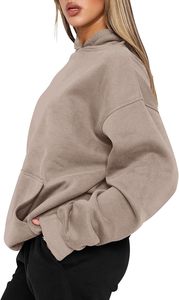Sudadera Clásica de Forro Polar 100% Algodón para Mujer, Ideal para Actividades al Aire Libre en Otoño e Invierno - Product Image 4