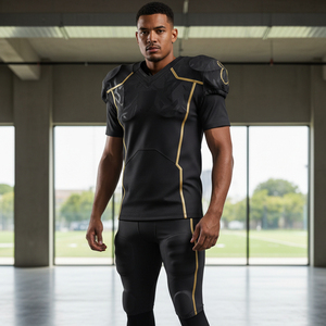 Uniforme de football américain de haute qualité, design personnalisé, impression par sublimation, tissu durable en spandex et polyester, kit sportif d'équipe - Product Image 6