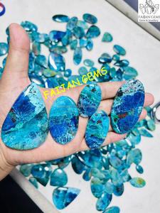 Vente en gros FAIJAN GEMS – Cabochon de Shattukite naturel de haute qualité, pierre précieuse rare, certifié par un tiers, pour la fabrication de bijoux - Product Image 2