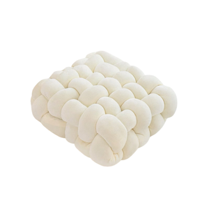 Coussin de siège tressé et oreiller décoratif – 30 × 33 × 12 cm, quatre couleurs - Product Image 1