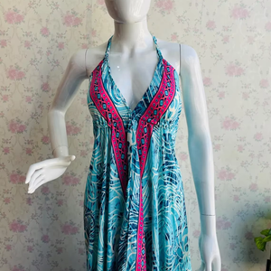 Women's Long Indian <b>Silk</b> <b>Dress</b> Point <b>Maxi</b> <b>Dress</b> Breathable Cotton Clothing for Autumn Digital Printing - Product Image 1