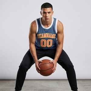 Wholesale High Quality Breathable Plus Size Men's Basketball Jersey Uniform Customizable Colors Logo Printed 100% Summer - Product Image 5