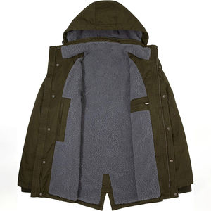 Nouvelles parkas épaisses et chaudes pour hommes, manteaux d'hiver décontractés pour hommes, vestes matelassées en coton à col montant pour hommes - Product Image 4