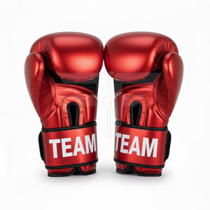 Gants de boxe en cuir de vachette véritable personnalisables de haute qualité pour les arts martiaux et l'entraînement physique - Pas de boxe, pas de vie - Product Image 3