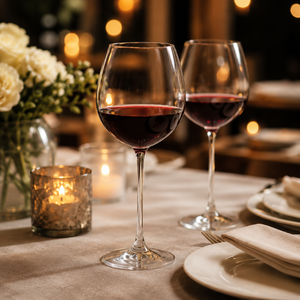 Verres à vin en borosilicate faits à la main de 520 ml, sans plomb, transparents, à pied, pour vin rouge et blanc, réutilisables, vente en gros - Product Image 1