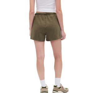 Shorts Casuales de Verano para Mujer, Cintura Alta, Transpirables, Estilo Denim, 100% Algodón, con Cierre de Cordón y Diseño de Falda-Short - Product Image 3