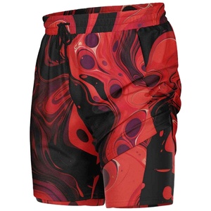 กางเกงวิ่งผ้าแคนวาสคุณภาพสูง ทรงเข้ารูป ผลิตตามสั่ง OEM ระบายอากาศได้ดี น้ำหนักเบา โพลีเอสเตอร์ สำหรับผู้ชาย แบบซับลิเมชั่น - Product Image 3