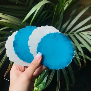 Sous-verres en résine géométriques, sous-verres en résine de luxe, sous-verres en résine haut de gamme, sous-verres en résine design, sous-verres en résine modernes - Product Image 1