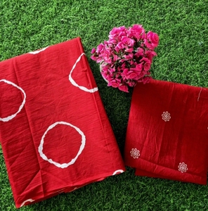 Sari Reversible de Algodón Puro Tejido a Mano, Estampado, para Fiestas de Verano, Sin Arrugas, de Secado Rápido, K V International - Product Image 4