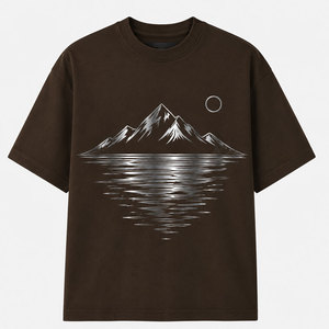 Camiseta con estampado reflectante dinámico para hombre, camiseta de algodón, ropa informal moderna de manga corta, suave y cómoda, atuendo informal para el día a día - Product Image 1