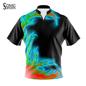 Hot Sale Just Play Unisex Factory Price Sports T shirt Badminton Jersey High Quality BOWLING JERSEY - Product Image 3