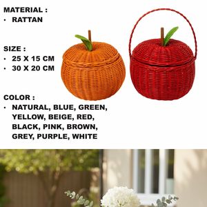 Cesta de Mimbre de Manzana Hecha a Mano - Product Image 2