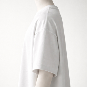 Camiseta Blanca Extra Grande de Algodón para Hombre, Manga Corta, Cuello Redondo, Estilo Casual, Tejido Liso - Product Image 6
