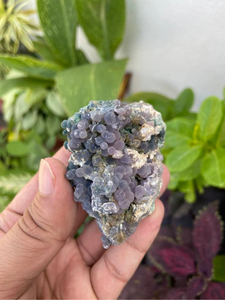 Purple Grape Agate <b>Cluster</b> | Natural Botryoidal Chalcedony Mineral Specimen | Raw Collector Display <b>Crystal</b> - Product Image 2