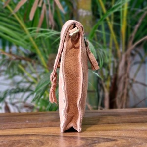 2024 phong cách mới thiết kế khởi động khâu da lộn da Crossbody điện thoại di động Túi phụ nữ tùy chỉnh thời trang vai điện thoại di động Trường hợp logo - Product Image 4