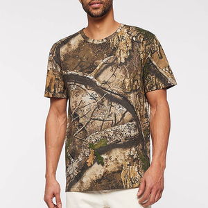 เสื้อยืดลายพรางสำหรับผู้ชาย ขายส่ง ผลิตตามสั่ง ขายดีที่สุด คุณภาพพรีเมียม คอกลม แขนสั้น สีพื้น - Product Image 2