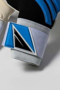 Gants de gardien de but de football de qualité supérieure, rouge et bleu, en cuir PU, à doigts entiers, antidérapants, respirants, avec sangle de poignet réglable, unisexe - Product Image 5