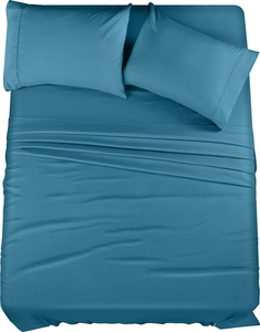 <b>King</b> <b>Size</b> Fitted Plain Waterproof High Quality Disposable Hotel Use 100% Cotton Flat Fitted <b>Sheet</b> Sets of 4-Piece - Product Image 4