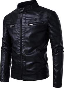 New Style 2026 Men Leather <b>Biker</b> <b>Jacket</b> High Performance Motorcycle Leather <b>Jacket</b> for Men - Product Image 2