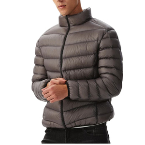 2023 Custom Hooded Puffer <b>Jacket</b> <b>for</b> <b>Men</b> Waterproof Zip Thick Winter Warm 100% Nylon OEM Service Featuring Custom Logo Fabric - Product Image 1